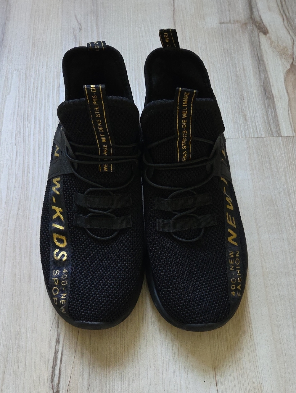 Black  Lightweight Knit Sneakers